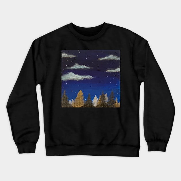 Night sky Crewneck Sweatshirt by ArtbyDJV